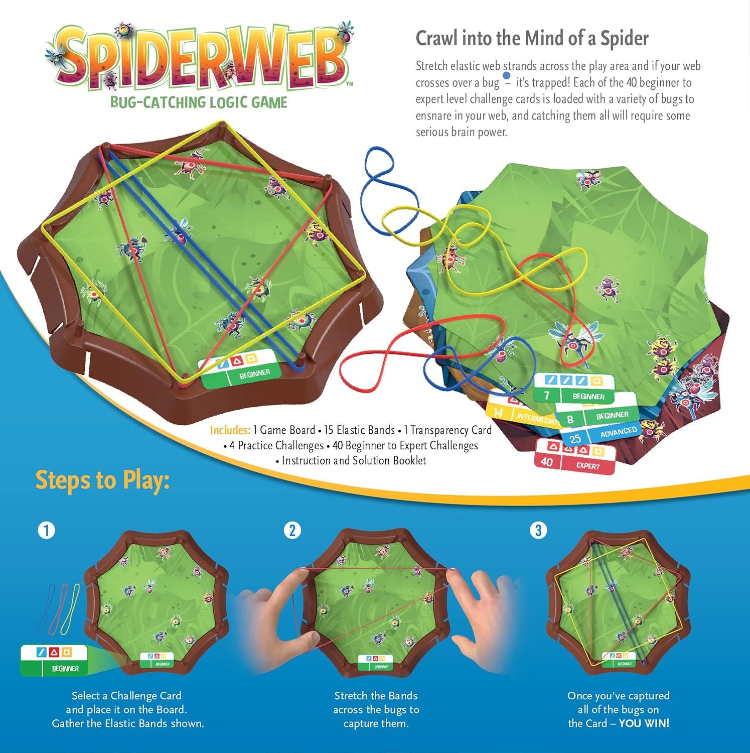 imageThink Fun Spiderweb A BugCatching Logic Game for Ages 8
