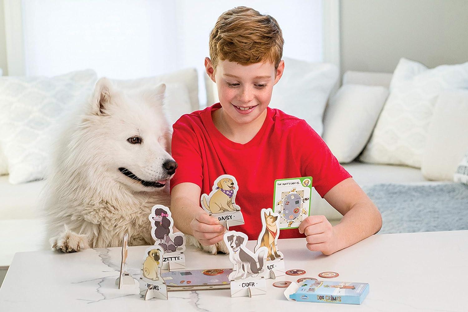 imageThinkFun Dog Crimes Logic Game Engaging Brainteaser for Kids and Adults Fun Detective Theme Memory and Reasoning Skill Builder Unique Artwork Suitable for Ages 8 and Up