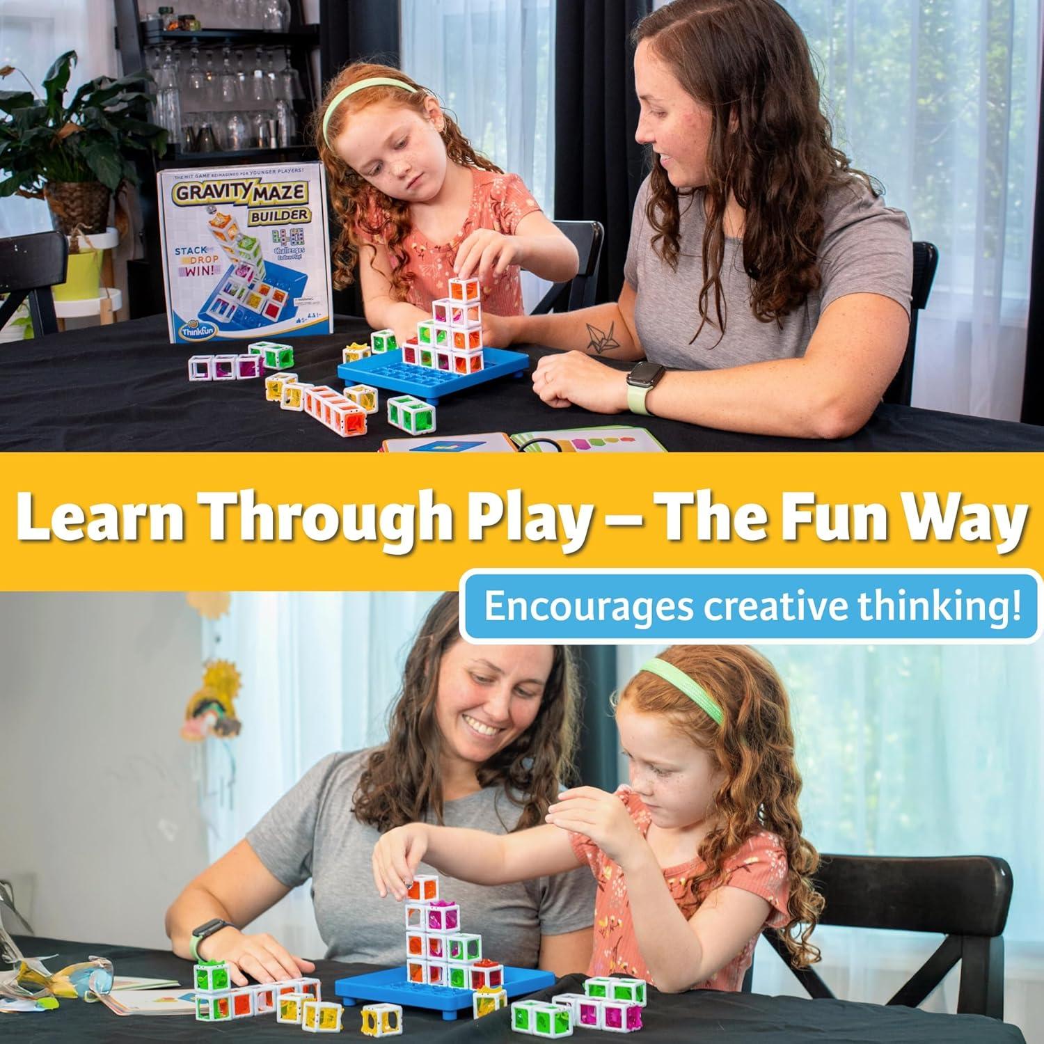 imageThinkFun Gravity Maze Builder for Kids 5 ampamp Up Logic Marble RunBrain Game HandsOn Maze Design Durable ChildSafe Materials Develop Spatial Reasoning ampamp Critical Thinking MESH Accredited