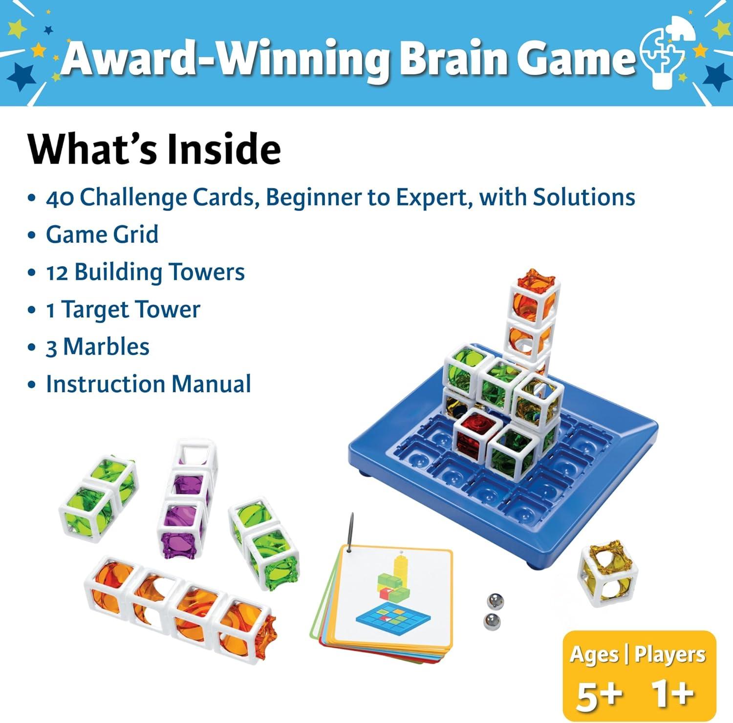 imageThinkFun Gravity Maze Builder for Kids 5 ampamp Up Logic Marble RunBrain Game HandsOn Maze Design Durable ChildSafe Materials Develop Spatial Reasoning ampamp Critical Thinking MESH Accredited