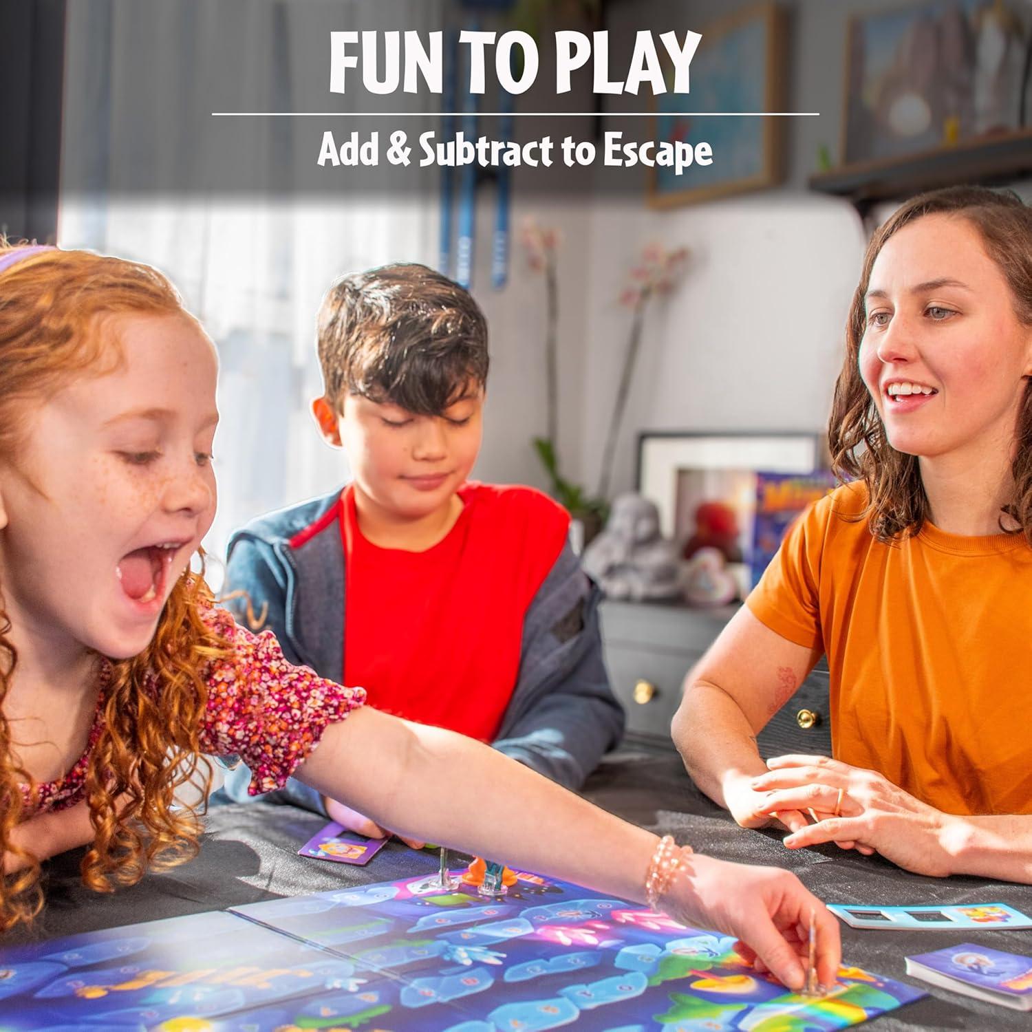 imageThinkFun Math Path Monster Engaging Cooperative Board Game Enhances STEM Skills Fosters Teamwork Exciting Counting Adventure for Kids and Adults MESH Accredited