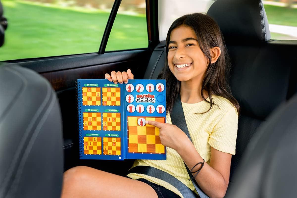 imageThinkFun Solitaire Chess Magnetic Travel Puzzle Engaging Logic Game ampamp STEM Toy for Kids ampamp Adults Enhances ProblemSolving ampamp Strategic Thinking Ideal for Age 8 and Up TravelFriendly Design