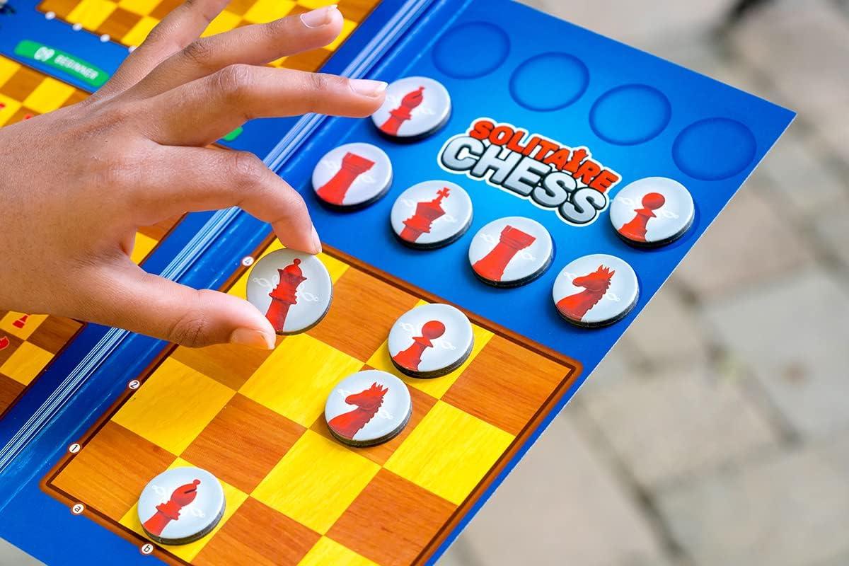 imageThinkFun Solitaire Chess Magnetic Travel Puzzle Engaging Logic Game ampamp STEM Toy for Kids ampamp Adults Enhances ProblemSolving ampamp Strategic Thinking Ideal for Age 8 and Up TravelFriendly Design