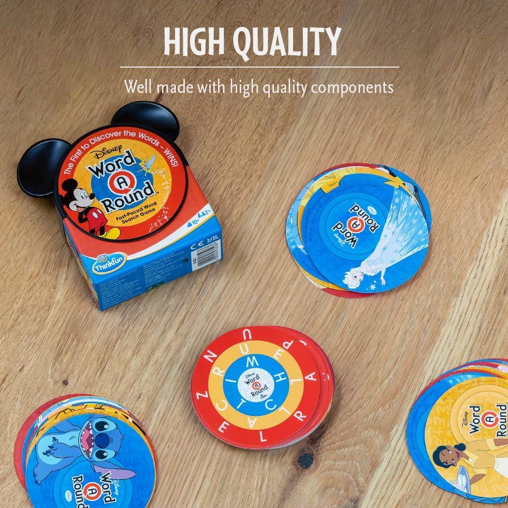 imageThinkFun Think Fun Disney WordARound Read The Word Around The Card Trivia Game for 10