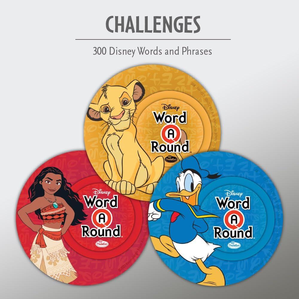 imageThinkFun Think Fun Disney WordARound Read The Word Around The Card Trivia Game for 10