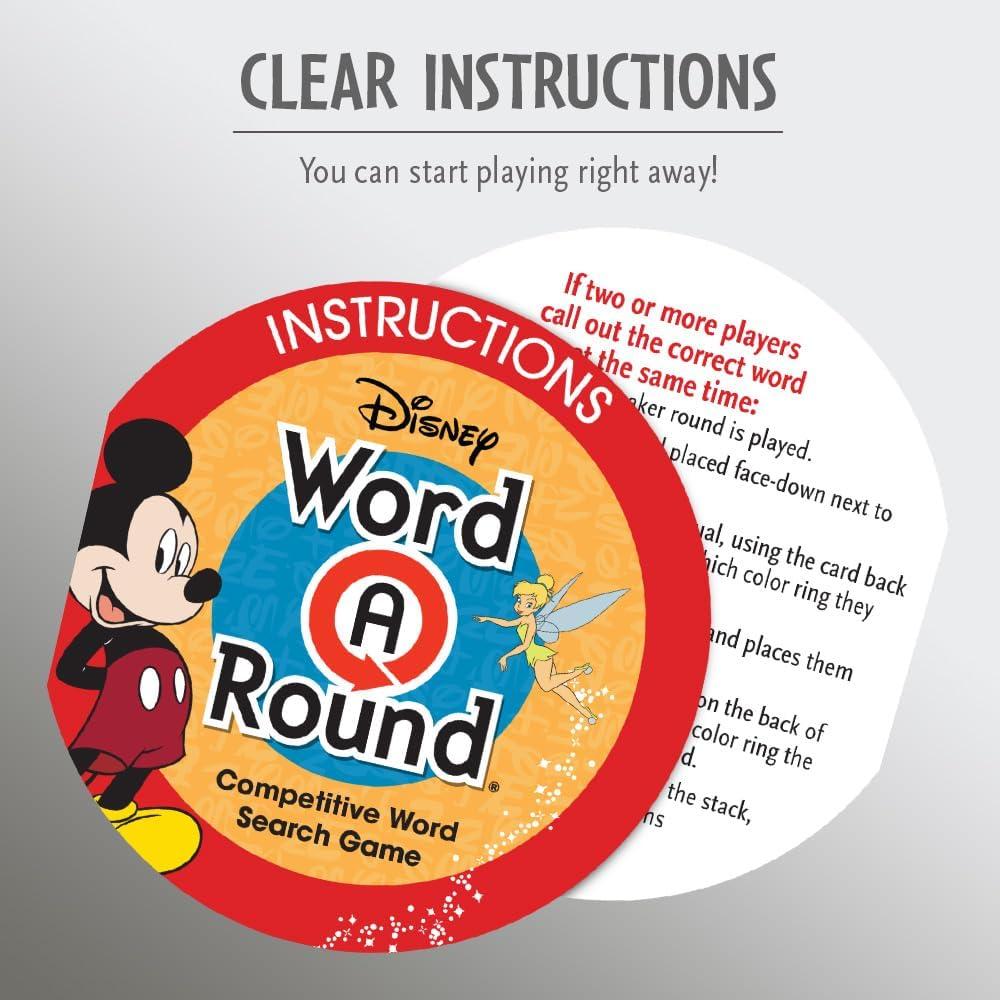 imageThinkFun Think Fun Disney WordARound Read The Word Around The Card Trivia Game for 10