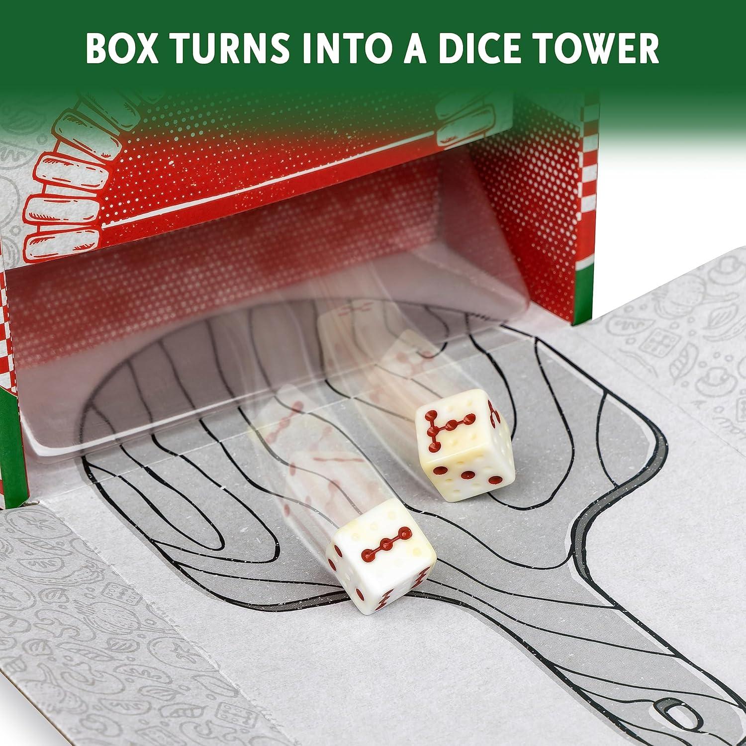 imageThinkFuns Dice and Slice Pizza Party Dice Game Deliciously Strategic Pizza Slicing Game