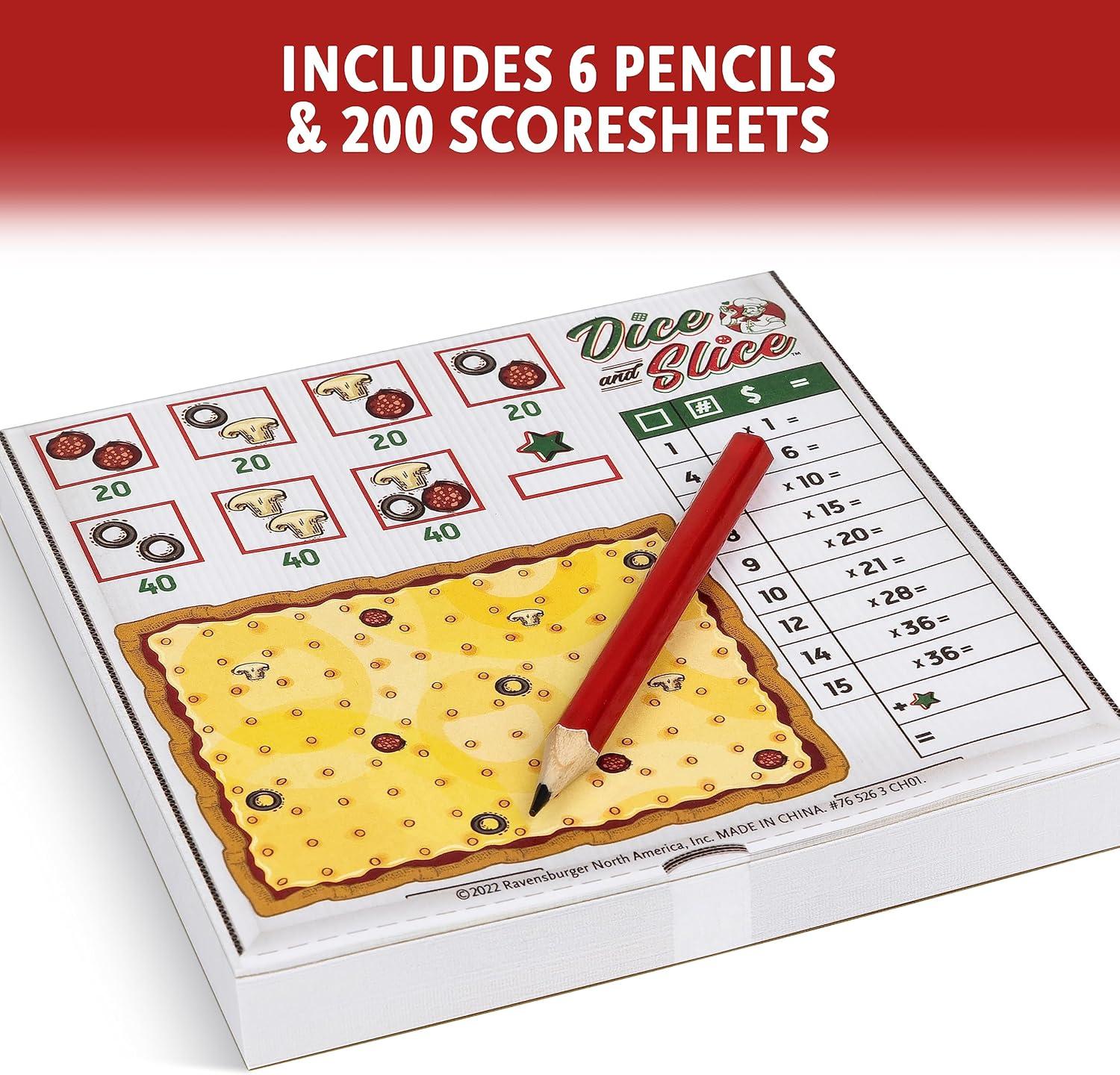 imageThinkFuns Dice and Slice Pizza Party Dice Game Deliciously Strategic Pizza Slicing Game