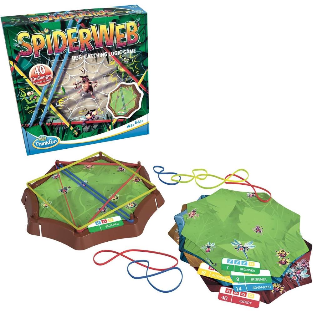imageThink Fun Spiderweb A BugCatching Logic Game for Ages 8