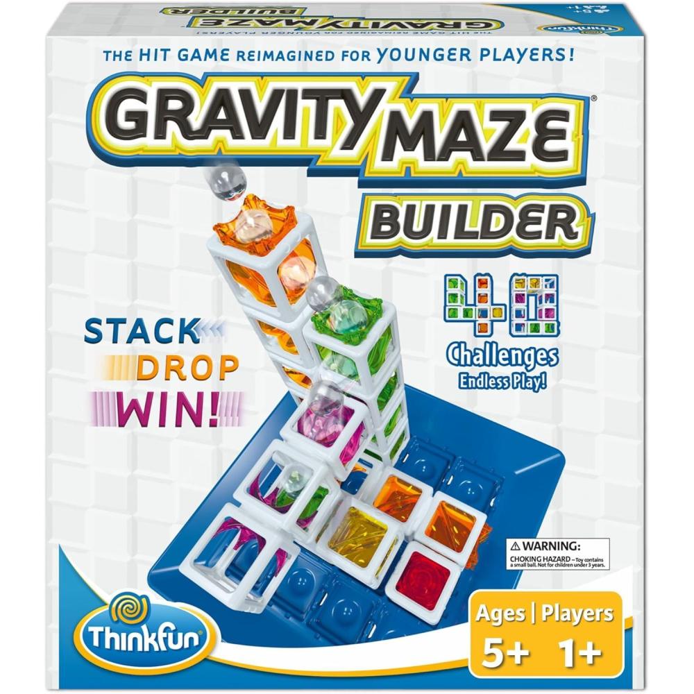 imageThinkFun Gravity Maze Builder for Kids 5 ampamp Up Logic Marble RunBrain Game HandsOn Maze Design Durable ChildSafe Materials Develop Spatial Reasoning ampamp Critical Thinking MESH Accredited