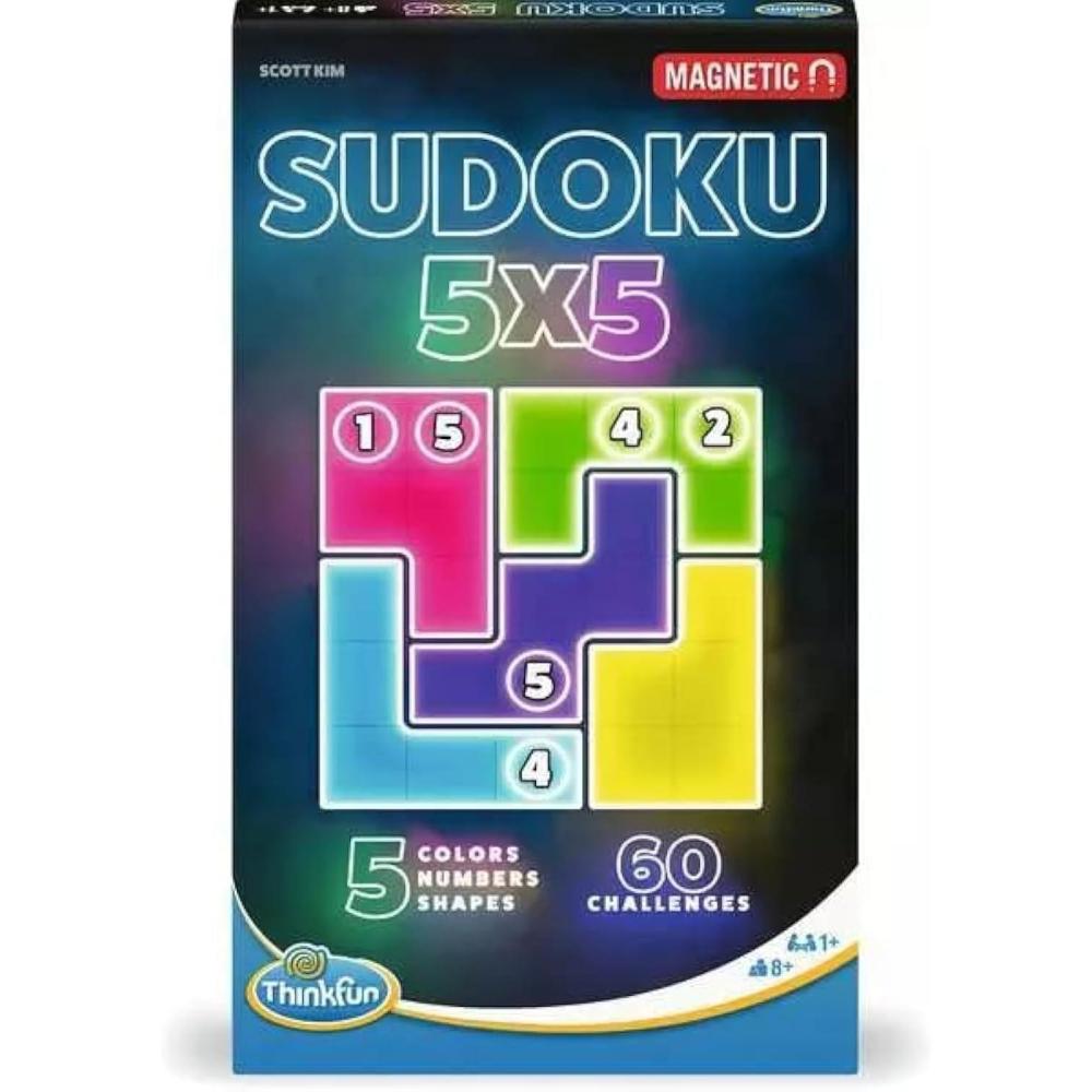 imageThinkFun Sudoku 5x5 Magnetic Travel Puzzle