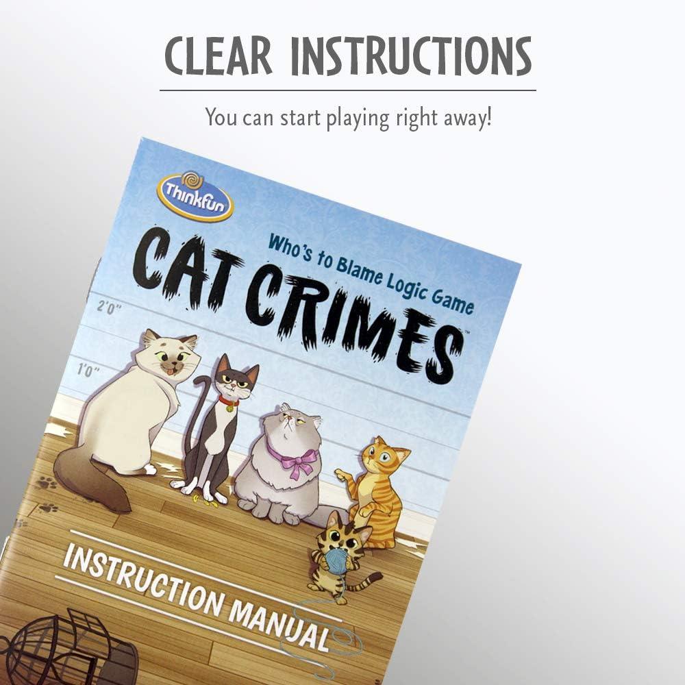 imageThink Fun Cat Crimes Brain Game and Brainteaser for Boys and Girls Age 8 and Up A Smart Game with a Fun Theme and Hilarious Artwork 1550