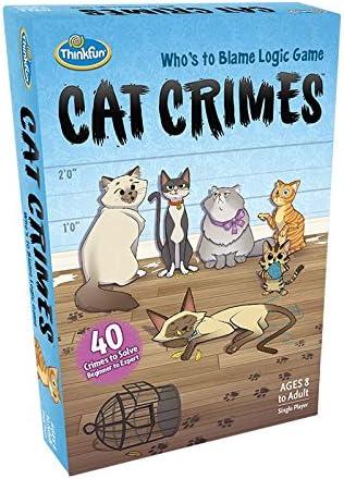imageThink Fun Cat Crimes Brain Game and Brainteaser for Boys and Girls Age 8 and Up A Smart Game with a Fun Theme and Hilarious Artwork 1550