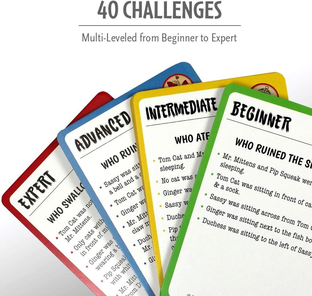 imageThink Fun Cat Crimes Brain Game and Brainteaser for Boys and Girls Age 8 and Up A Smart Game with a Fun Theme and Hilarious Artwork 1550