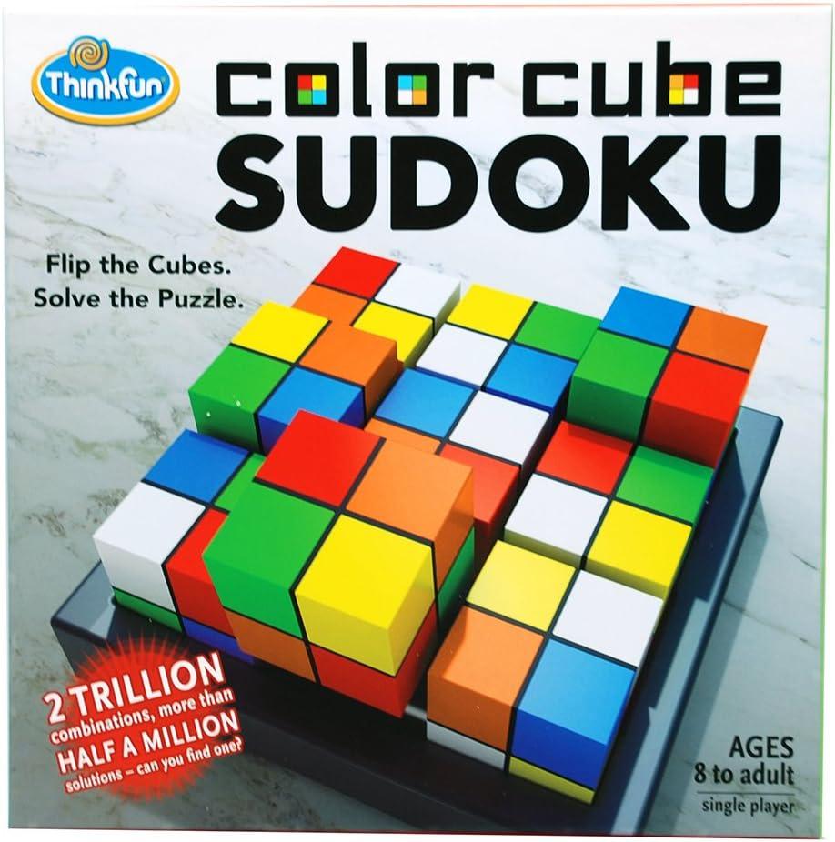 imageThink Fun Color Cube Sudoku Fun Award Winning Version of Sudoku Using Colors Instead of Numbers For Age 8 and Up 44001560