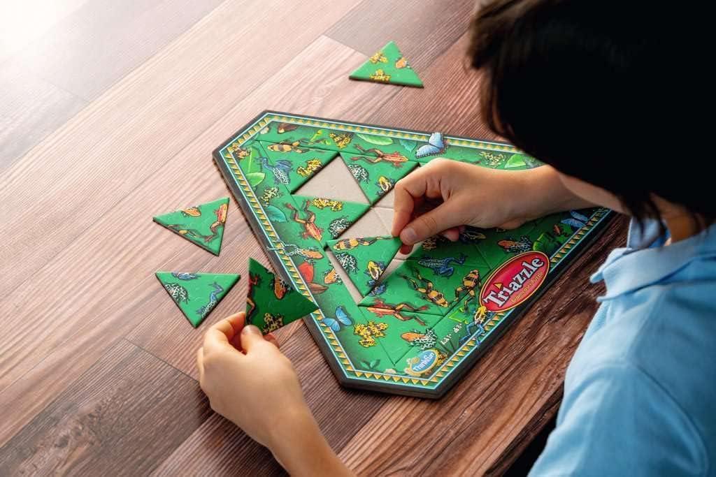 imageThink Fun Triazzle PictureMatching Brainteaser Puzzle Engages Strategic Thinking ampamp Memory Perfect for Kids Ages 8 and Up AwardWinning Game