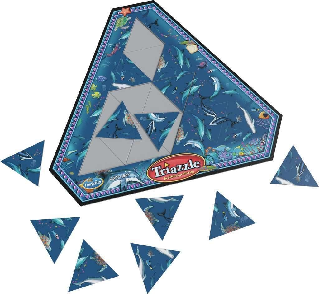 imageThink Fun Triazzle PictureMatching Brainteaser Dolphins Puzzle for Ages 8 and Up 76491