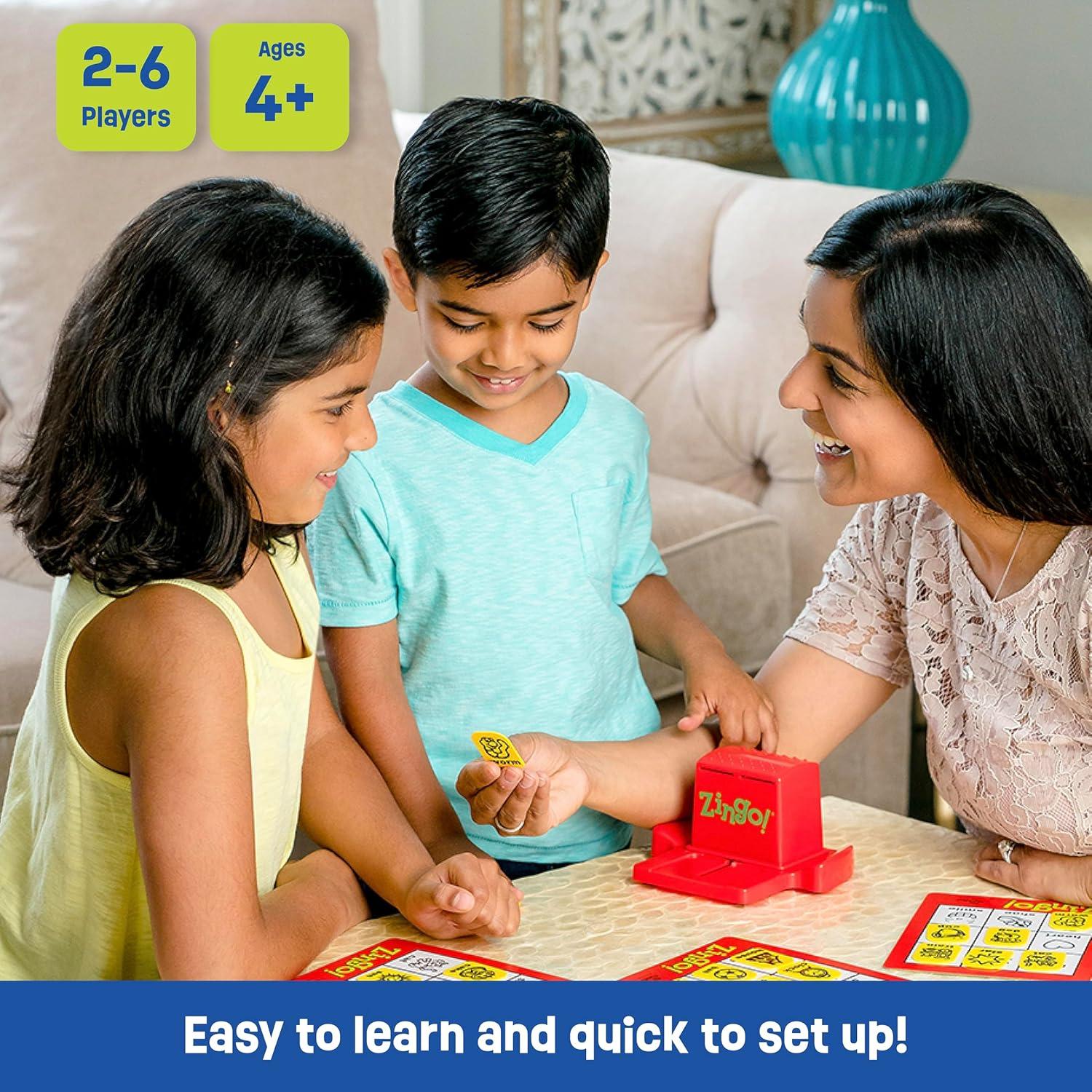 imageThinkFun 7706T Zingo Word Builder Early Reading Game Award Winning Game for PreReaders and Early ReadersThinkFun Zingo Word Builder Classic Early Reading Game Enhances Vocabulary Spelling Skills AwardWinning Educational Toy for Kids and Adults