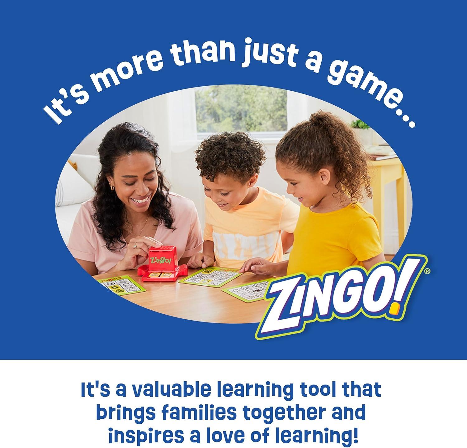 imageThinkFun 7706T Zingo Word Builder Early Reading Game Award Winning Game for PreReaders and Early ReadersThinkFun Zingo Word Builder Classic Early Reading Game Enhances Vocabulary Spelling Skills AwardWinning Educational Toy for Kids and Adults