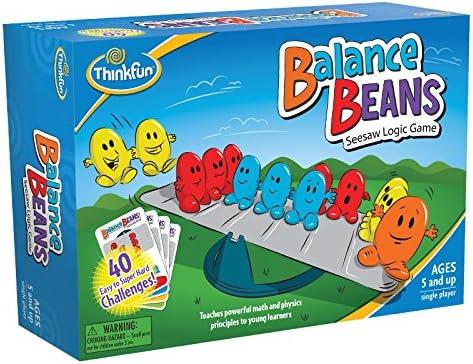 imageThinkFun Balance Beans Math Game Engaging PreAlgebra Puzzle for Kids Enhances Logical Reasoning ampamp Critical Thinking Award Winning Educational Toy for Ages 5 and Up