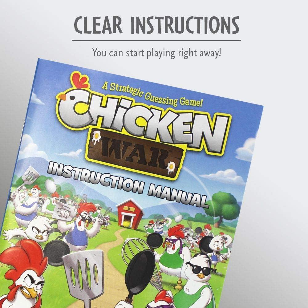 imageThinkFun Chicken War Game A Strategic Board Game with a Fun Theme and Hilarious Artwork Perfect for Game Nights
