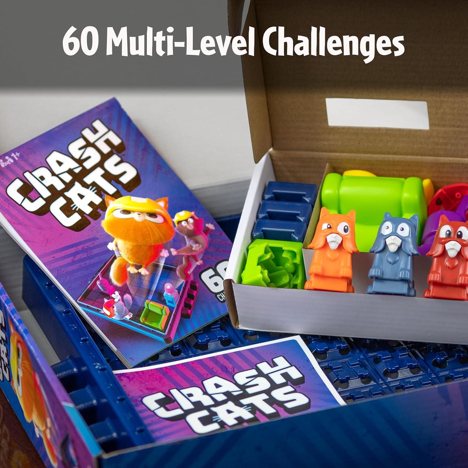 imageThinkFun Crash Cats The Super Fun Spring Loaded Logic Game for Children Ages 8 MESH Accredited