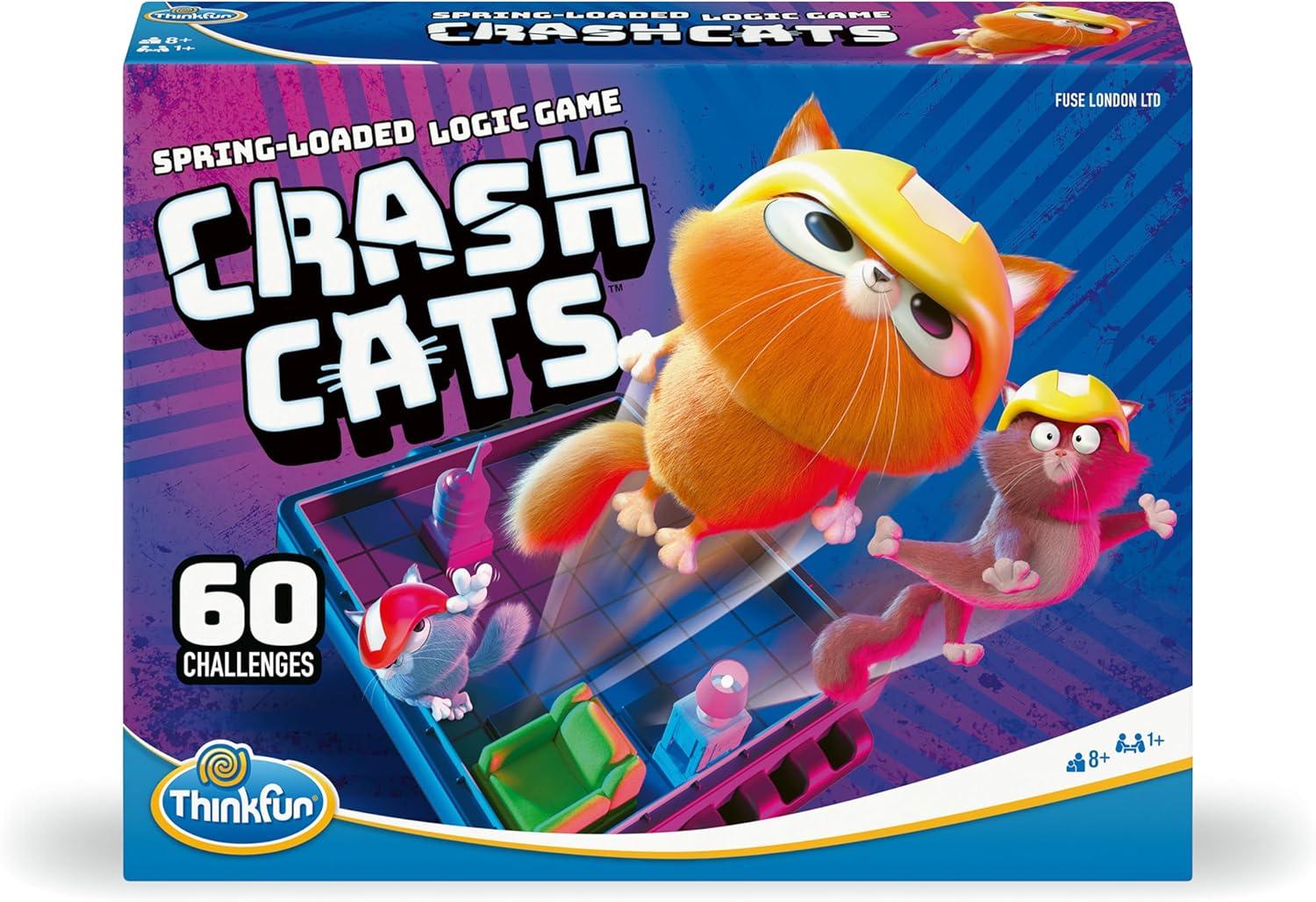 imageThinkFun Crash Cats The Super Fun Spring Loaded Logic Game for Children Ages 8 MESH Accredited