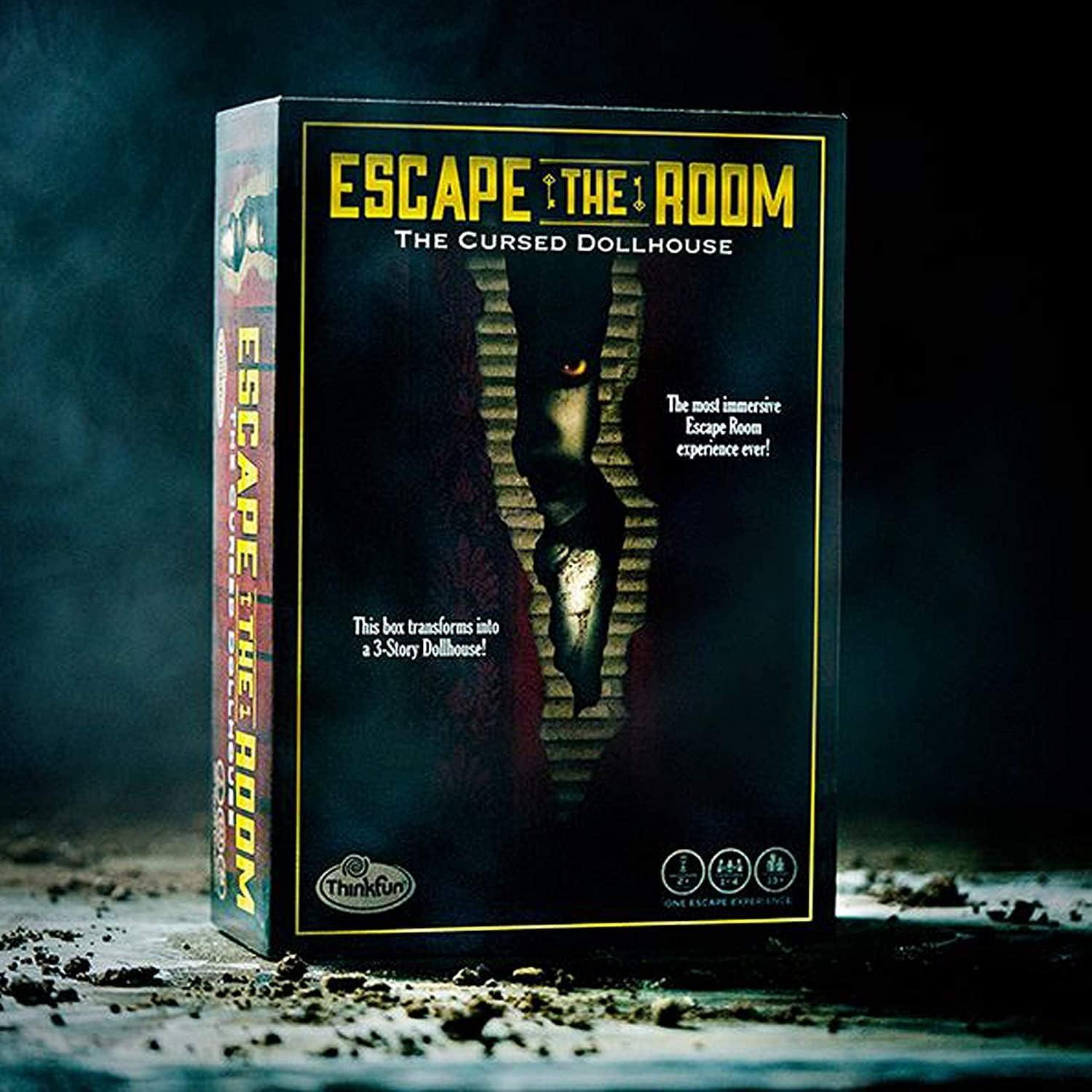 imageThinkFun Escape the Room The Cursed Dollhouse An Escape Room Experience in a Box for Ages 13 and Up 7353