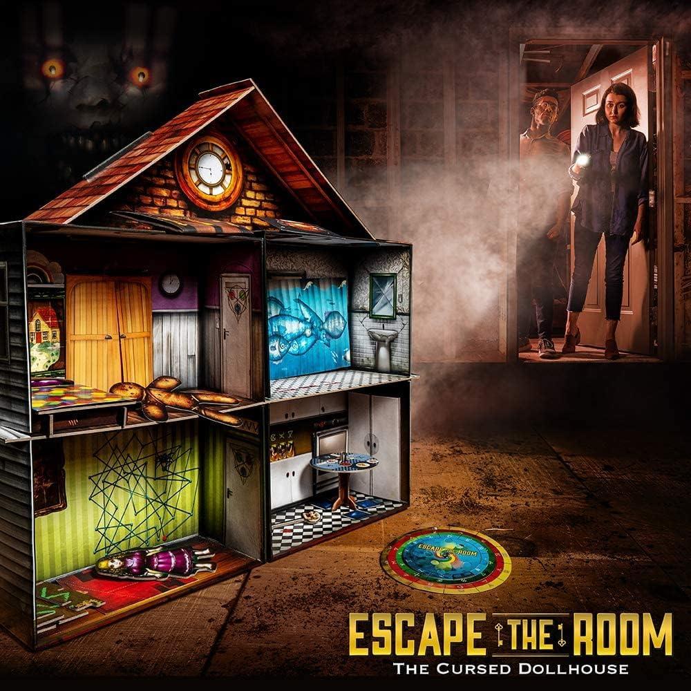 imageThinkFun Escape the Room The Cursed Dollhouse An Escape Room Experience in a Box for Ages 13 and Up 7353