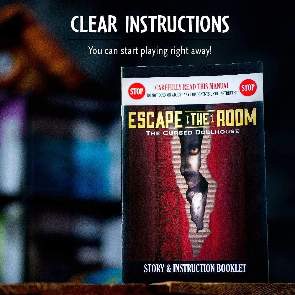 imageThinkFun Escape the Room The Cursed Dollhouse An Escape Room Experience in a Box for Ages 13 and Up 7353