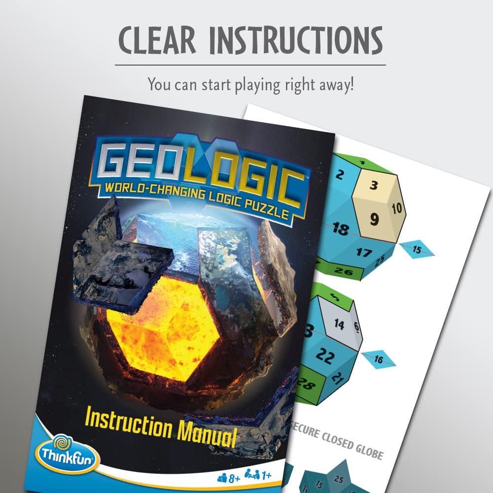 imageThinkFun GeoLogic World Changing Logic Puzzle for Ages 8 and Up Multicolor