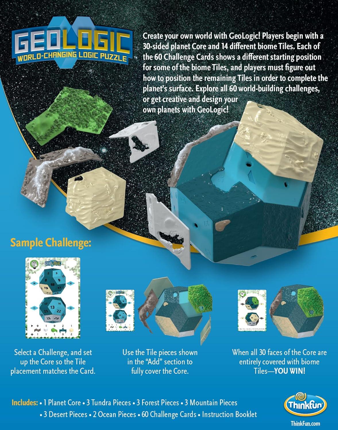 imageThinkFun GeoLogic World Changing Logic Puzzle for Ages 8 and Up Multicolor