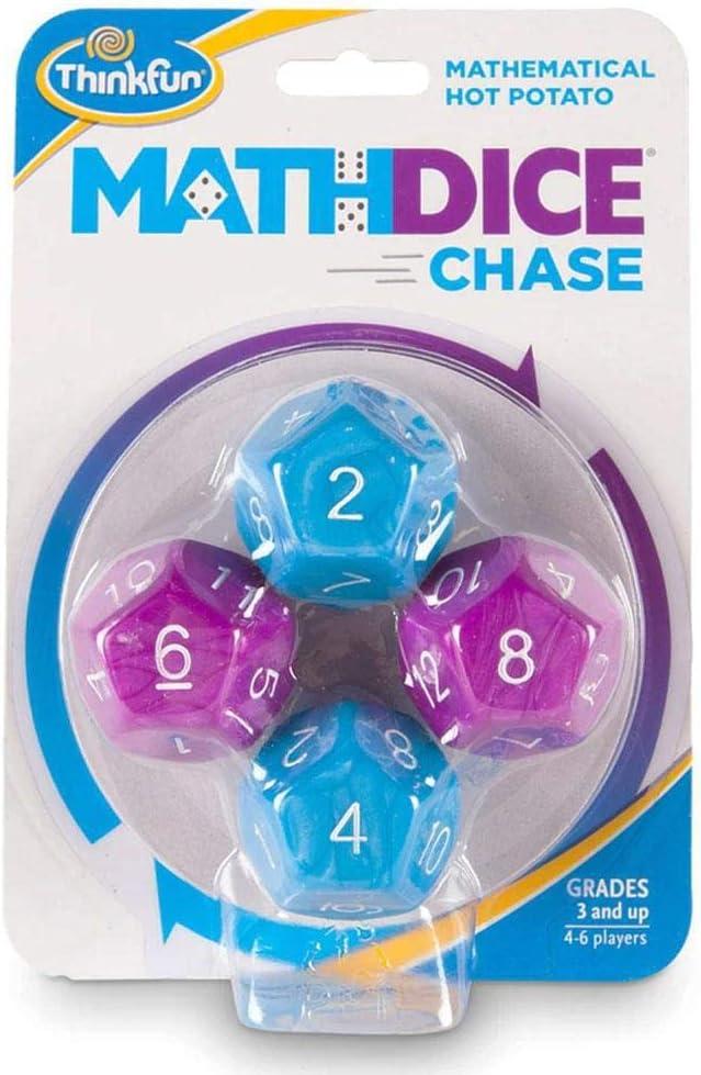 imageThinkFun Math Dice Chase The Fun Game of Mathematical Hot Potato Invented by a Math Teacher