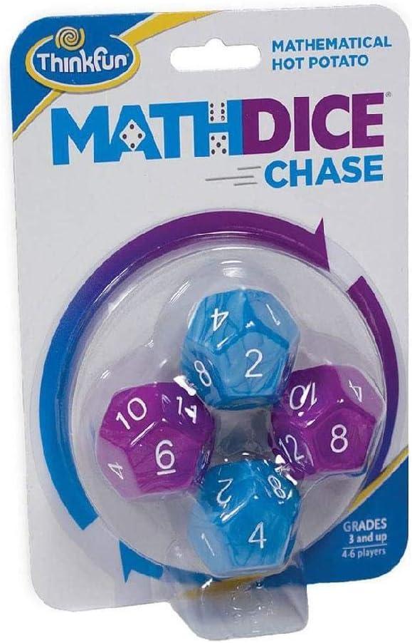 imageThinkFun Math Dice Chase The Fun Game of Mathematical Hot Potato Invented by a Math Teacher