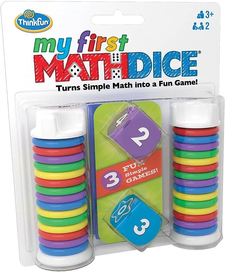 imageThinkFun My First Math Dice Engaging Counting Game for Kids Enhances Math ampamp Number Skills Fun Learning Activity for Ages 3