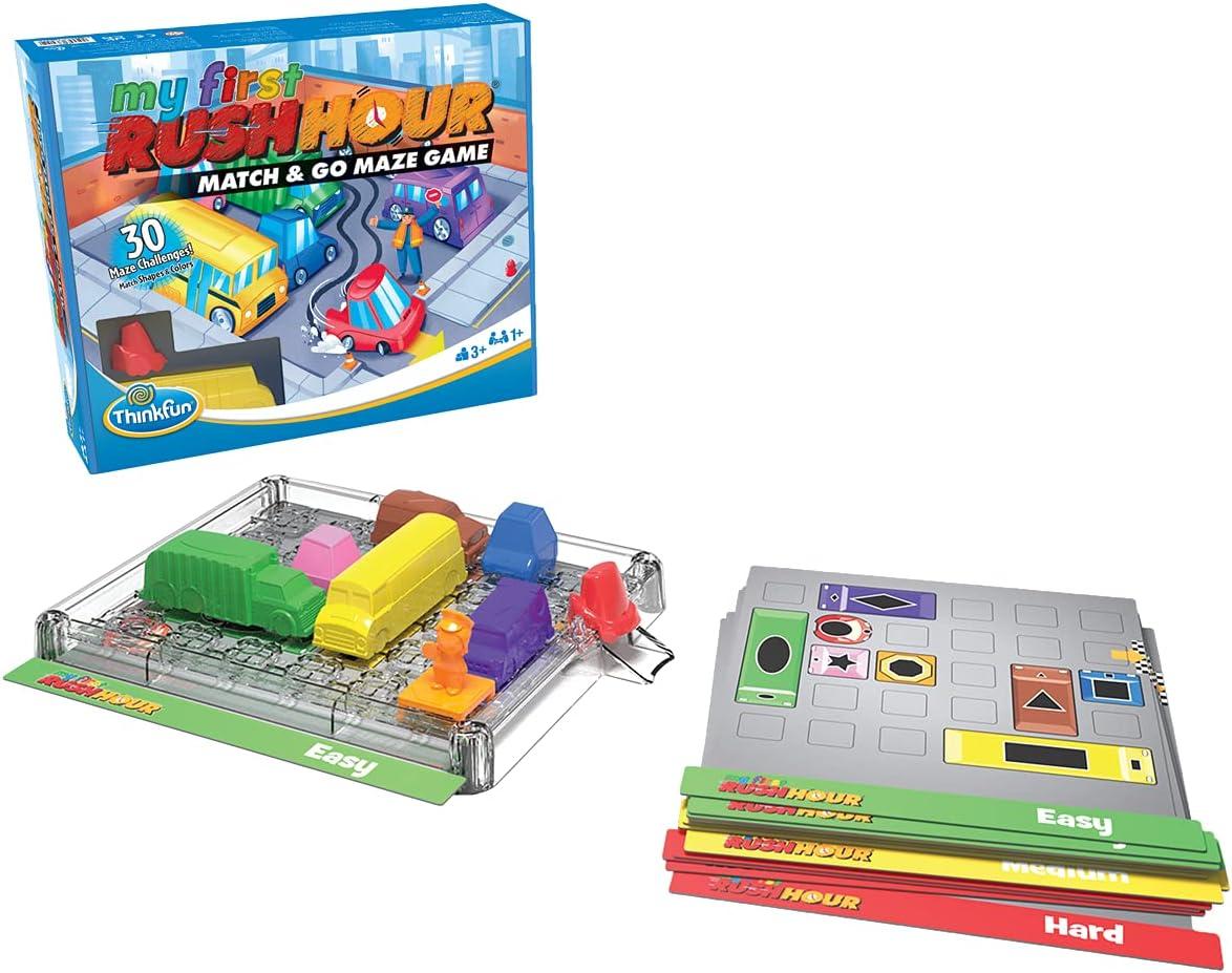 imageThinkFun My First Rush Hour Engaging Brain Game for Kids Stimulating STEM Toy Enhances Logic Matching Colors and Shapes Skills Best Gift for Toddlers