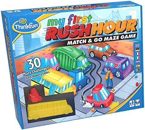 imageThinkFun My First Rush Hour Engaging Brain Game for Kids Stimulating STEM Toy Enhances Logic Matching Colors and Shapes Skills Best Gift for Toddlers