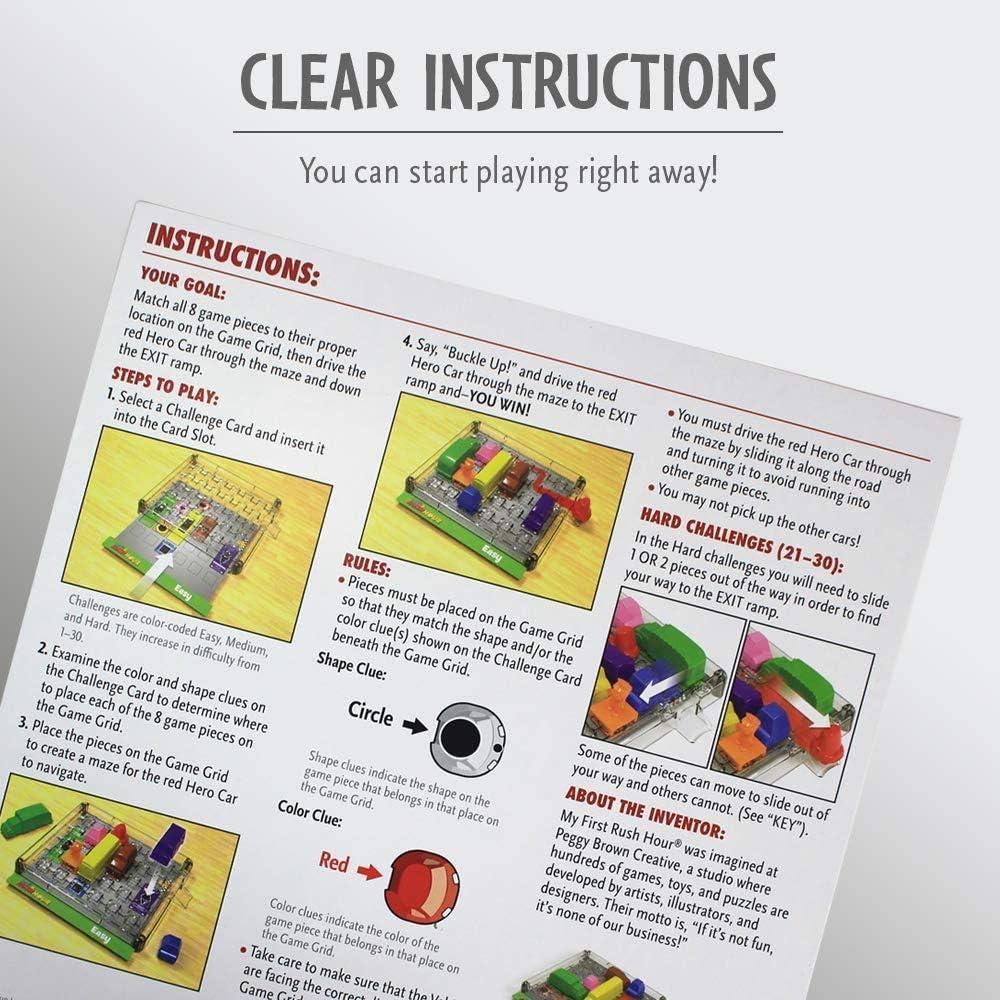 imageThinkFun My First Rush Hour Engaging Brain Game for Kids Stimulating STEM Toy Enhances Logic Matching Colors and Shapes Skills Best Gift for Toddlers