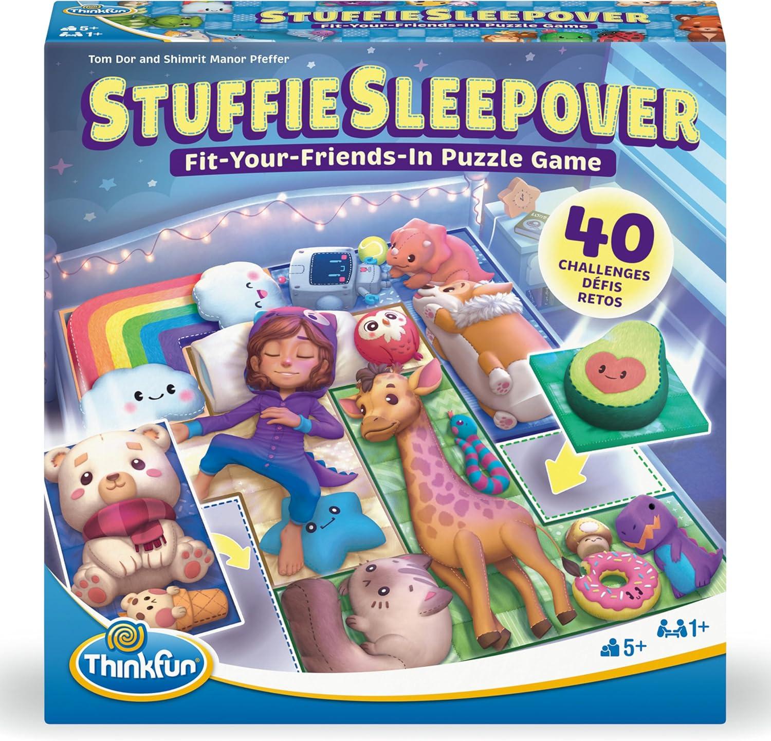 imageThinkFun Stuffie Sleepover Logic Game 40 Challenges for Kids 5