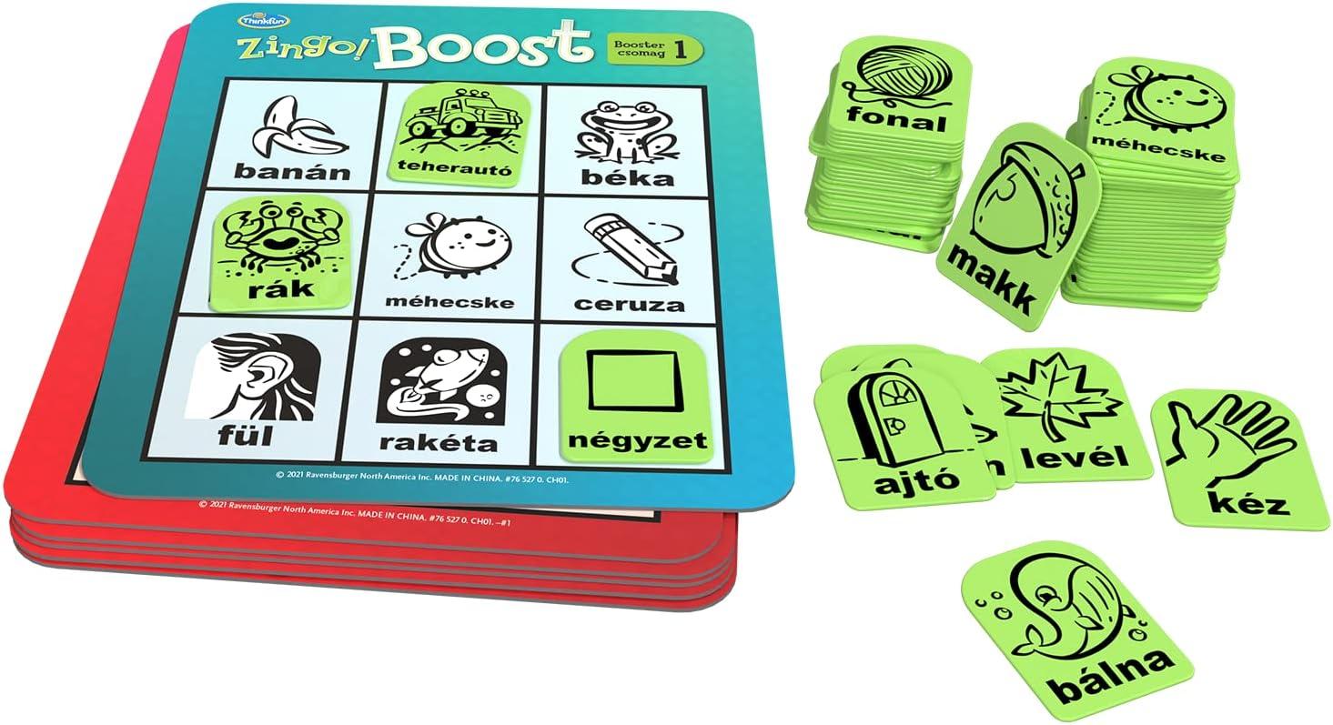 imageThinkFun Zingo Booster Pack 1 Exciting Expansion Pack for Zingo Game Engages Kids in Learning Enhances Memory ampamp Word Recognition Skills Trusted by Families Worldwide
