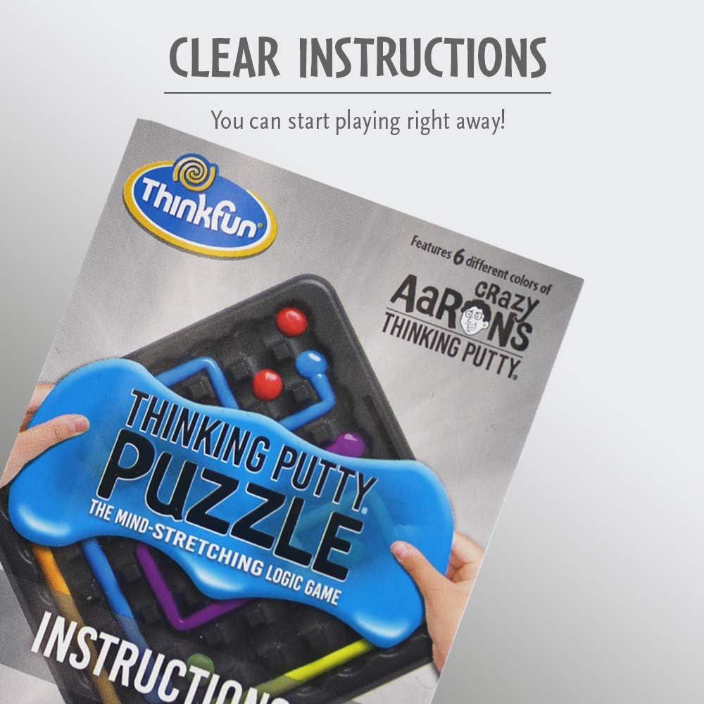 imageThinkFun ampamp Crazy Aarons Thinking Putty Puzzle STEM Brain Game for Kids ampamp Adults LogicEnhancing Challenge Engaging Activity for Ages 8 ampamp Up Exciting Gift Idea
