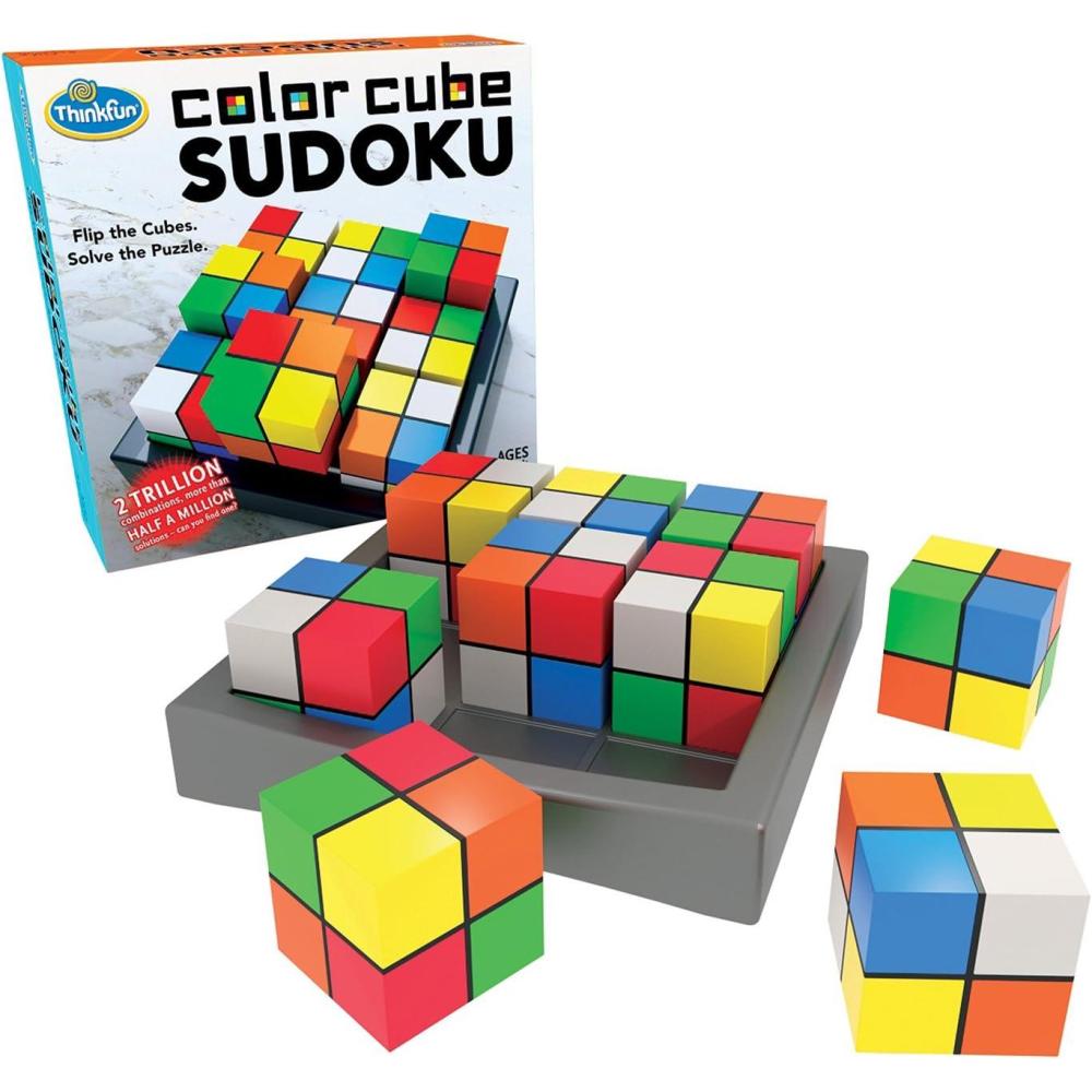 imageThink Fun Color Cube Sudoku  Fun Award Winning Version of Sudoku Using Colors Instead of Numbers For Age 8 and Up 44001560