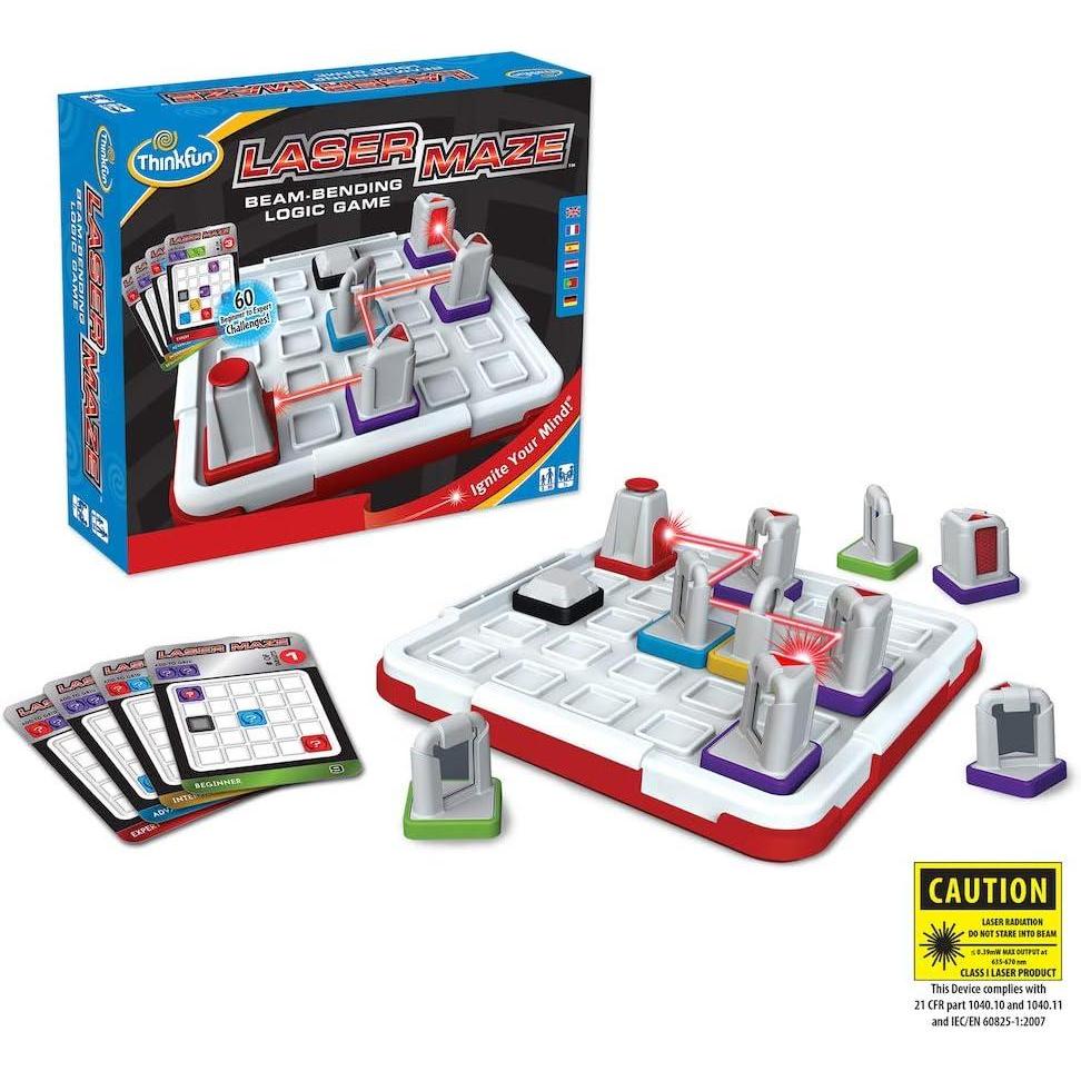 imageThink Fun Laser Maze Class 1 Brain Game and STEM Toy for Boys and Girls Age 8 and Up Award Winning and Mind Challenging Game for Kids 44001014Laser Maze