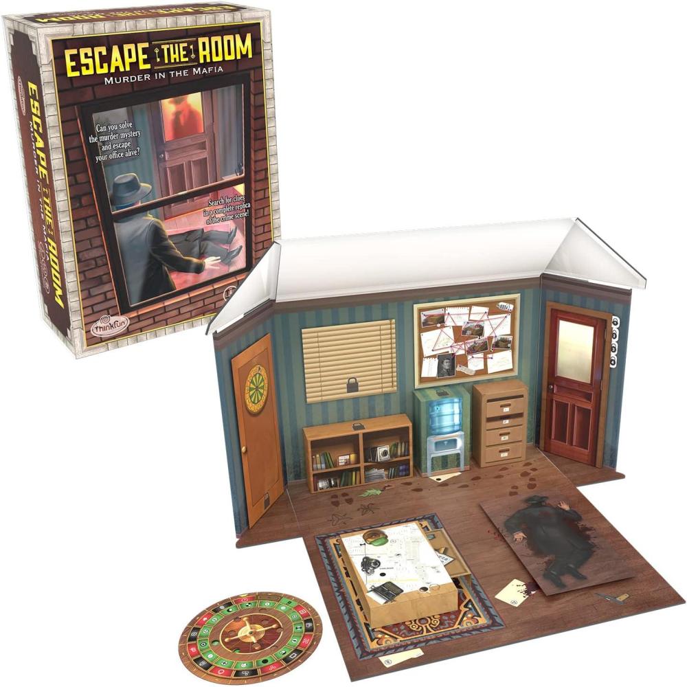 imageThinkFun Escape The Room Murder in The Mafia Engaging Brain Teaser Game for Age 13 and Up Ideal for Teens and Adults Perfect Addition to Game Nights