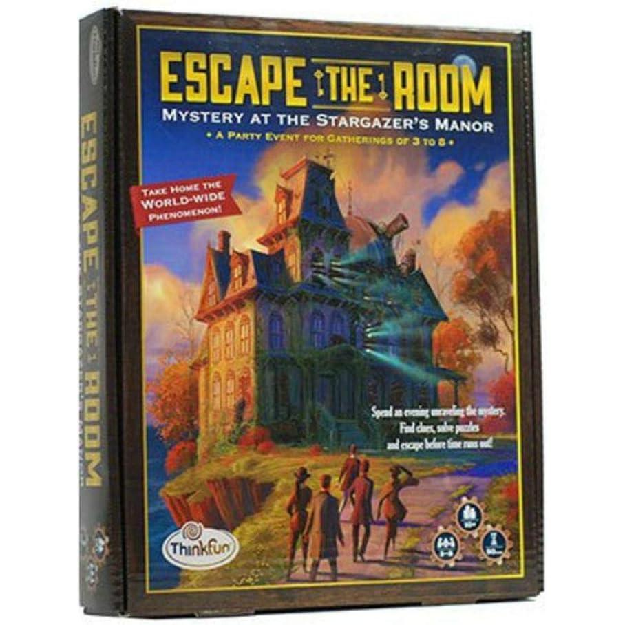 imageThinkFun Escape The Room Stargazers Manor A Thrilling Escape Room Game in a Box for Ages 10 and Up Enhances Logical Reasoning Perfect for Family Game Night Ideal Gift for Puzzle LoversStargazers Manor Difficulty BEGINNER