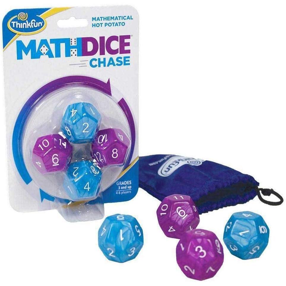 imageThinkFun Math Dice Chase  The Fun Game of Mathematical Hot Potato Invented by a Math Teacher