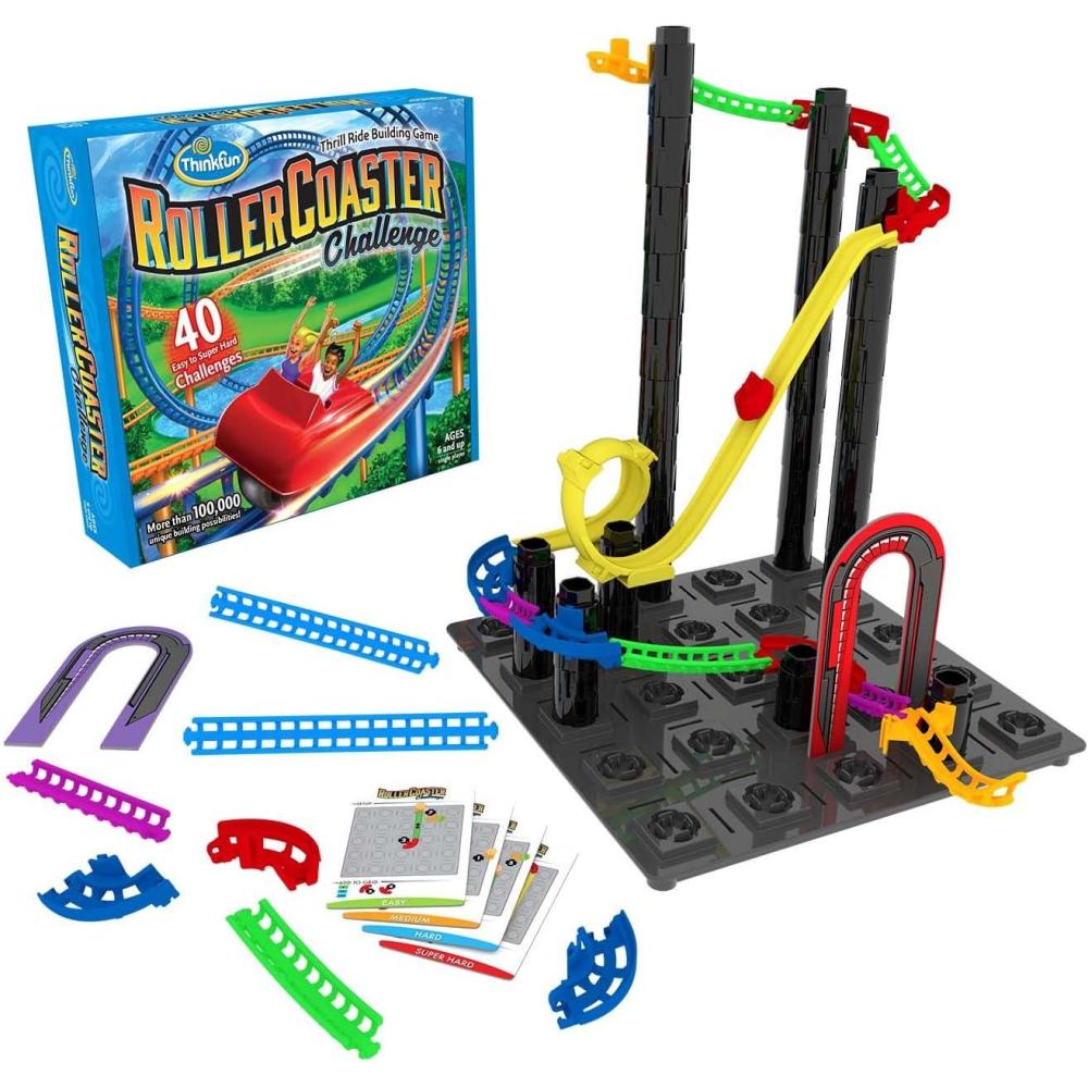 imageThinkFun Roller Coaster Challenge STEM Toy and Building Game for Boys and Girls Age 6 and Up TOTY Game of the Year Finalist