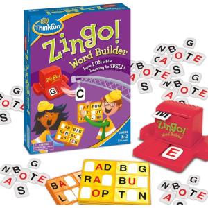 ThinkFun 7706-T Zingo Word Builder Early Reading Game – Award Winning Game for Pre-Readers and Early Readers(ThinkFun Zingo Word Builder – Classic Early Reading Game | Enhances Vocabulary & Spelling Skills | Award-Winning Educational Toy for Kids and Adults)