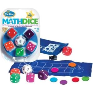 ThinkFun Math Dice Junior Game – Engaging Math Skills Builder | Perfect for Kids Aged 6+ | Aids in Mental Agility | Toy of The Year Nominee
