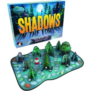 ThinkFun Shadows in The Forest – Unique Play-in-The-Dark Board Game | Ideal for Kids and Adults | Stimulating Brain Teaser | Innovative Gameplay(Standard)